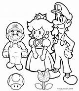 Mario Luigi Coloring Pages Printable Color Print Getcolorings sketch template