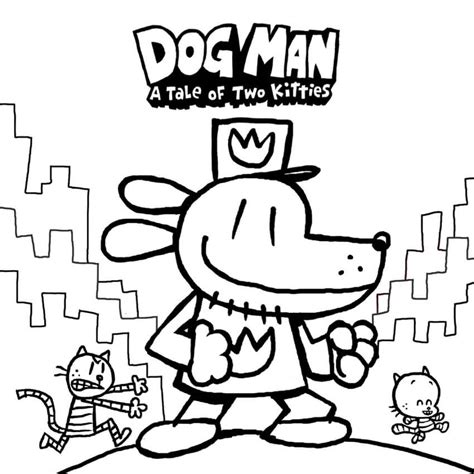 dog man coloring pages  printable coloring pages  kids