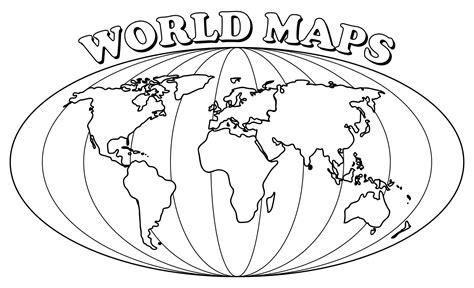 simple world map printable     printablee