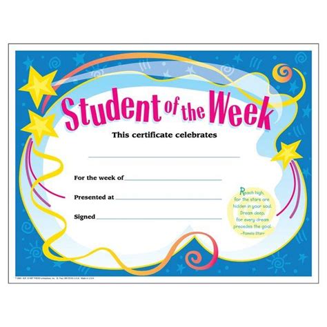 certificate student   award student   week certificate