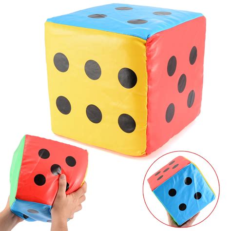 super big cm dice colorful giant sponge faux leather dice  sided