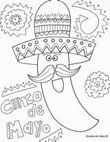 Coloring Mayo Cinco Pages Spanish Hispanic Printable Fiesta Printables Print Activity Color Kids Heritage Doodle Sheets Preschool Worksheets Crafts Mexican sketch template