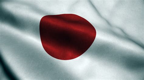 Animación 3d De La Bandera De Japón Bandera De Japón