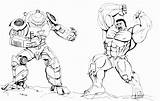 Hulk Hulkbuster Coloring Dibujos Buster Avengers Buser Fc07 Avenger sketch template