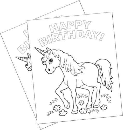 printable happy birthday unicorn coloring pages print unicorn