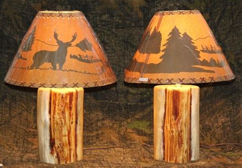 custom rustic log lamps   rustic woodshop