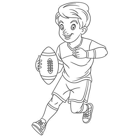 football coloring pages printable sports coloring activity pages