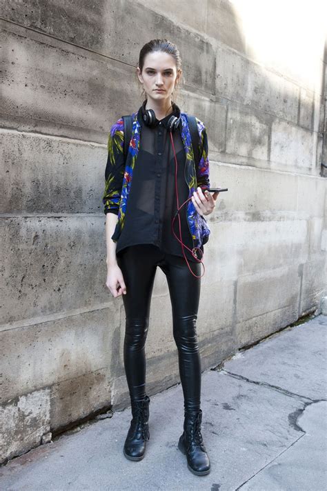 paris fashion week spring 2014 models pictures model street style
