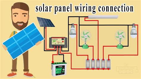 solar panel wiring connection  house wiring diagram youtube
