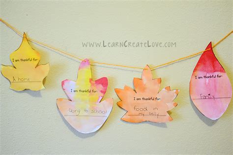 thankful leaves printable craft