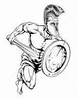 Coloring Spartan Drawing Sparta Pages Sketch Book Army sketch template