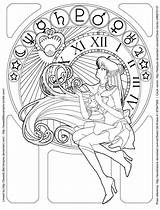 Coloring Pages Sailor Moon Pluto Adult Tattoo Manga Deviantart Printables Choose Board Lineart Guardian Time Disney sketch template