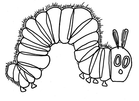 hungry caterpillar drawing    clipartmag