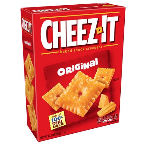 cheez  original baked cheese crackers  oz box walmartcom