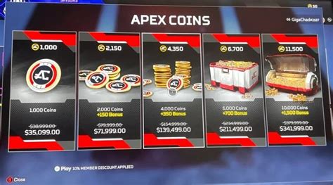 apex coins price        money
