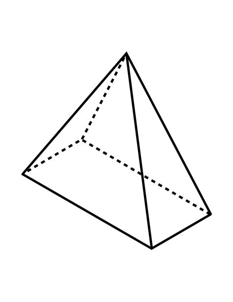 rectangular pyramid shape   base hand