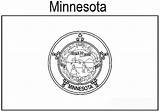 Minnesota Flag Coloring State Outline Geography Popular Library Clipart Coloringhome sketch template
