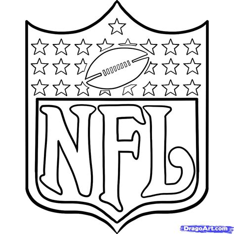 nfl team logos coloring pages getcoloringpagescom