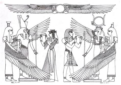 egyptian coloring pages  adults froggi eomel