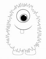 Monster Coloring Pages Monsters Kids Colouring Halloween Little Cute Birthday Party Parties Crafts Inc Sheets sketch template