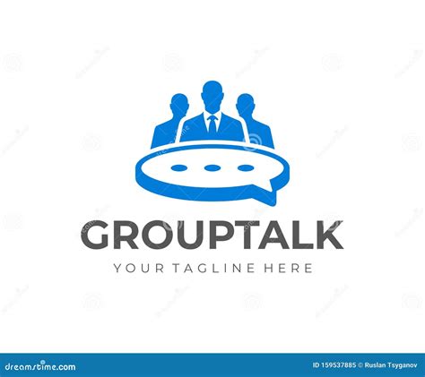 business meeting logo design group  people   table   form