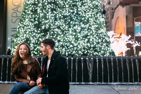 Christmas Engagement Photos In New York Popsugar Love And Sex Photo 9