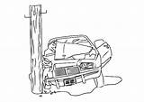 Fast Furious Coloring Pages Cars Car Drawing Crashed Electricity Camaro Pole Crashing Crash Wrecked Getdrawings Sheets Getcolorings Color Place sketch template