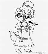Coloring Pages Eleanor Chipette Alvin Template Chipmunks Popular sketch template