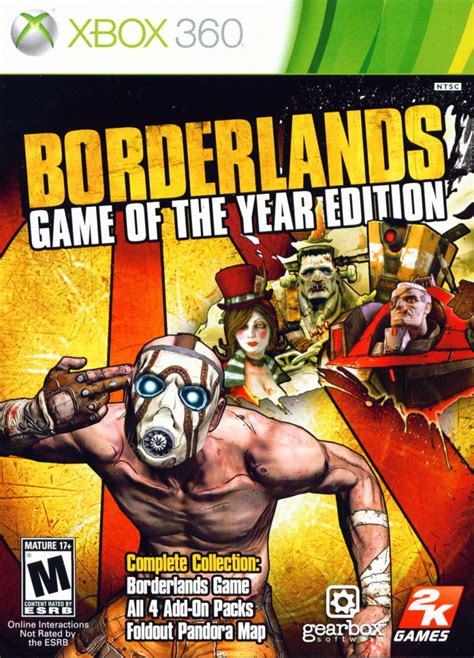 borderlands game   year edition  xbox  box cover art