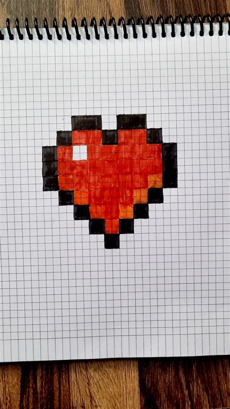 minecraft heart drawing   minecraft heart lives   boyfriend