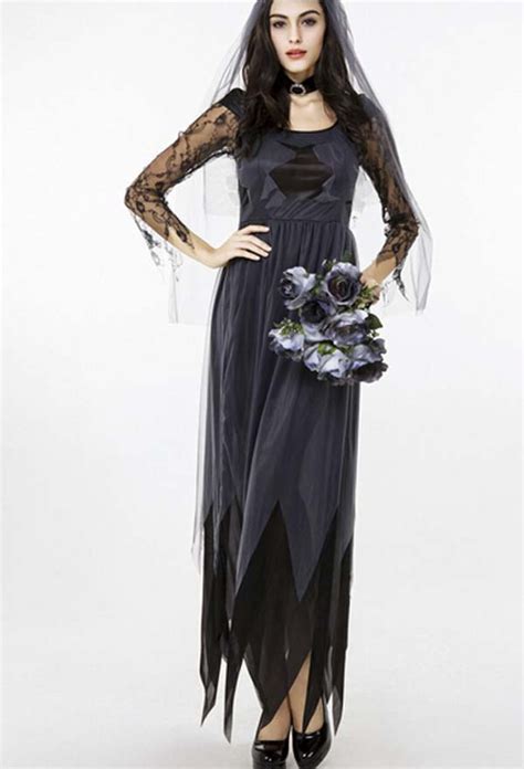 new arrival sexy women lace the corpse bride ghost bride