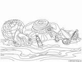 Coloring Pages Beach Adult Hard Summer Scene Complex Therapy Drawing Printable Adults Color Simple Scenes Getdrawings Getcolorings Print Colorings Small sketch template