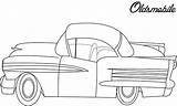 Coloring Pages Oldsmobile Antique Car sketch template
