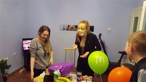 russian girl gets cake in the face youtube