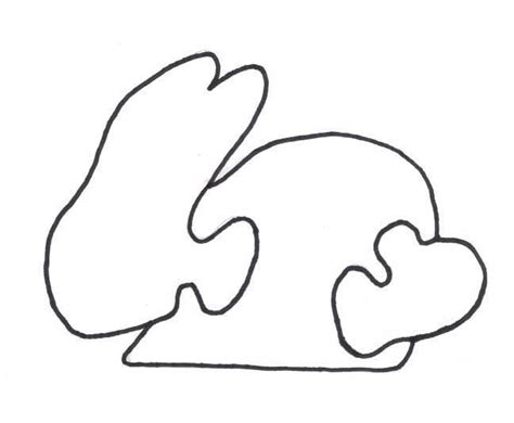 piece rabbit pattern figuurzaag