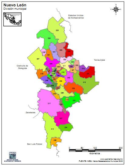 30 Map De Nuevo Leon Maps Database Source