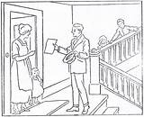 Coloring Door 1923 Missionary Mormon Activities July History Book Elders Go Pray sketch template