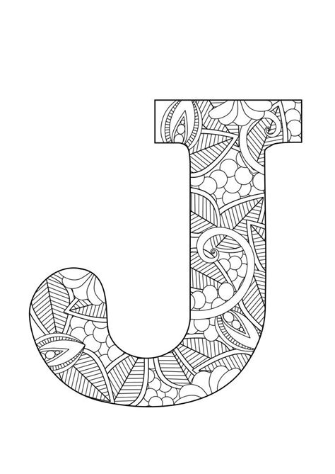 letter  coloring pages  adults kidsworksheetfun