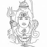Coloring Shiva Hinduism sketch template