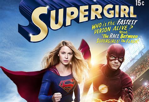 Póster Estilo Cómic Y Sinopsis Del Crossover Entre Flash Y Supergirl