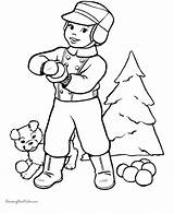 Coloring Pages Christmas Fight Snowball Kids Drawing Clipart Fun Snow Ball Food Printable Fast Having Winter Raisingourkids Activities Getdrawings Library sketch template