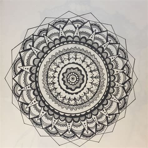 mandala doodle art geometric tattoo art