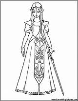 Coloring Link Zelda Pages Popular sketch template