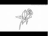 Rose Bud Drawing Simple Draw Coloring Lovely Holding Pages Hand Drawings Paintingvalley Getcolorings Getdrawings Kids sketch template