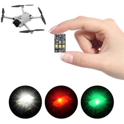 dji mini  promavic  drone led  color strobe signal flashing light part ebay