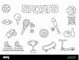 Doodle Disegno Tennis Montage Giochi sketch template