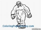 Coloring Yeti Bigfoot Pages Printable Getcolorings Drawing Getdrawings Bear Pencil Ampamp Grizzly Color 84kb 215px sketch template