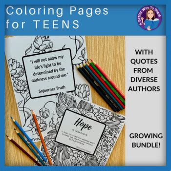 coloring pages  teens      teach tpt