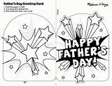 Printable Card Coloring Father Cards Color Fathers Pages Template Printables Crafts Kids Birthday Melissa Doug Superhero Print Templates Son Craft sketch template