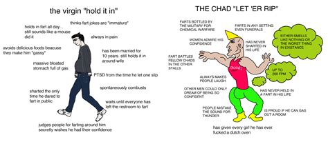 virgin hold it in vs chad let her rip r virginvschad